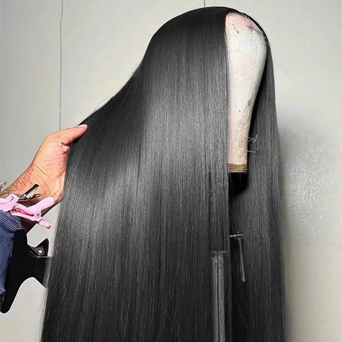 

Прямые парики из натуральных волос, предварительно выщипанные, 5x5, бесклеевой парик, прозрачные кружевные фронтальные парики из человеческих волос, 13x6, кружевные фронтальные парики из человеческих волос