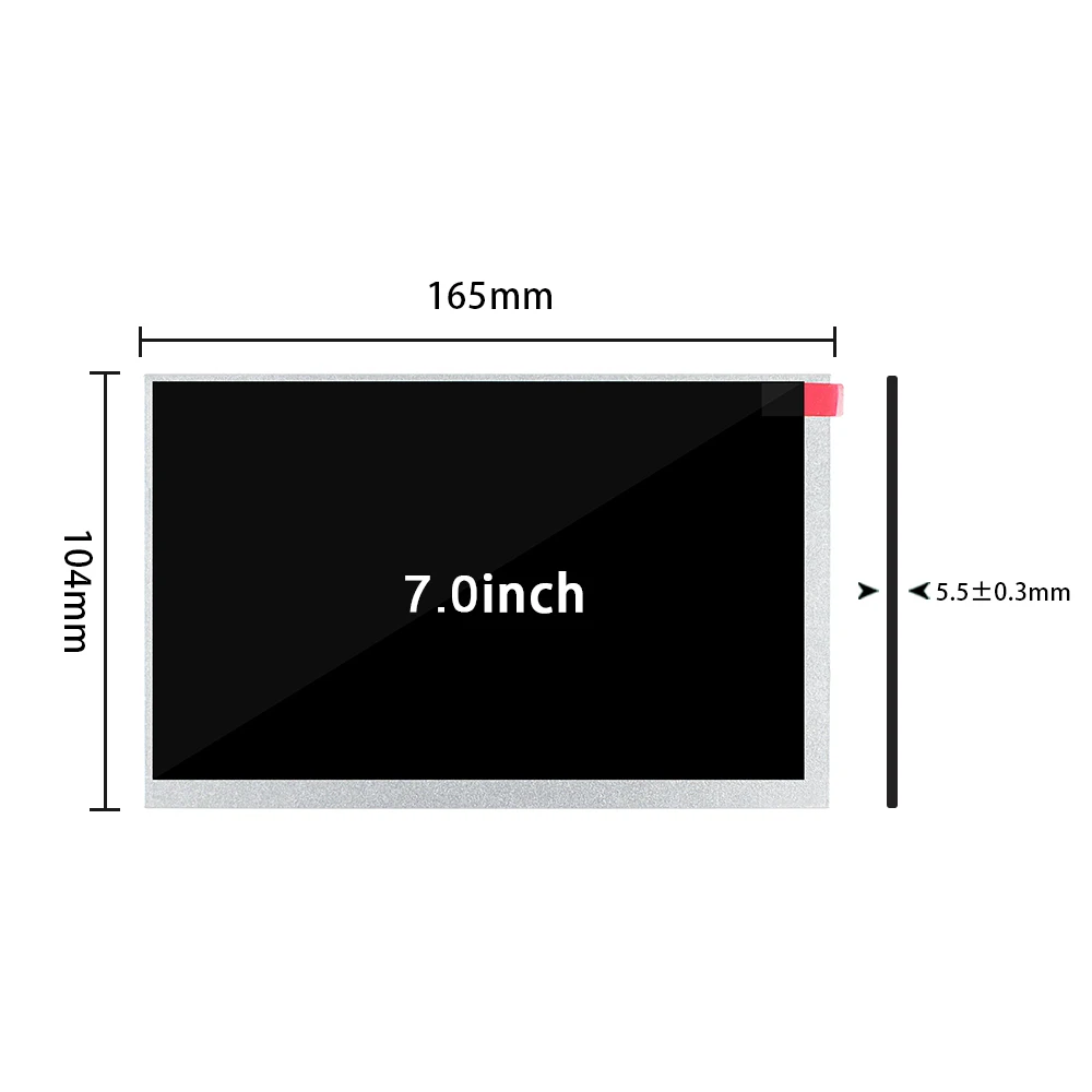 LCD Screen display  7-inch 4-wire resistive touch panel 800(RGB)×480 40 pins AT070TN83 V.1