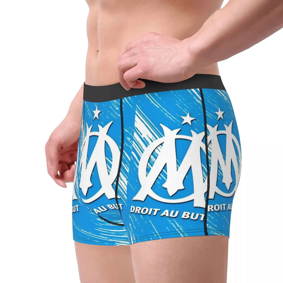 Men M-Marseille Om Underwear Olympique de Humor Boxer Briefs Shorts Panties Male Breathable Underpants S-XXL