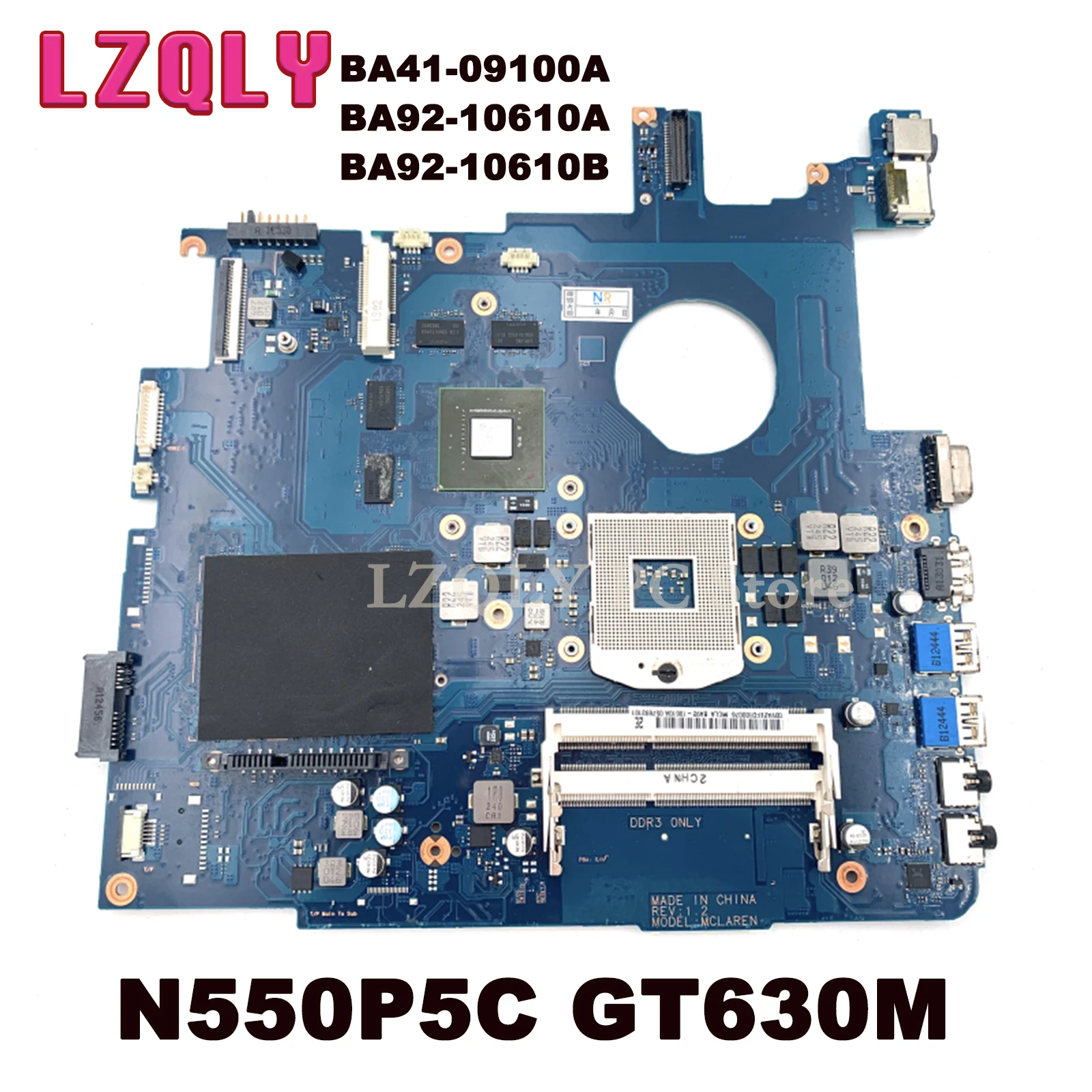 

For Samsung N550P5C BA41-09100A BA92-10610A BA92-10610B Laptop Motherboard GT630M GPU DDR3 HM77 Main Board Full Test