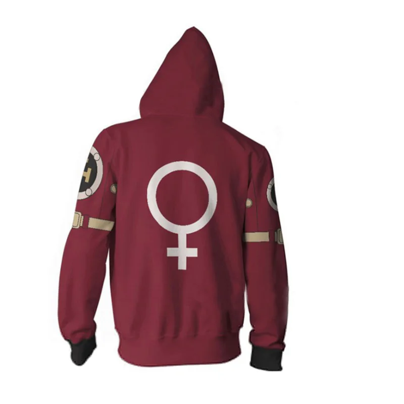 Nieuwe Schuldige Bridget Jas Cosplay Jas Met Capuchon Winter Heren Dikke Rits Sweatshirts