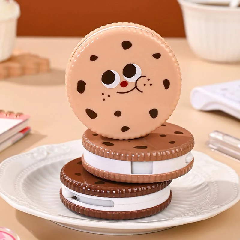 24pcs/lot 5mm*8M Funny Cookies Biscuit Correction Tape Promotional Stationery Gift School Office Supplies