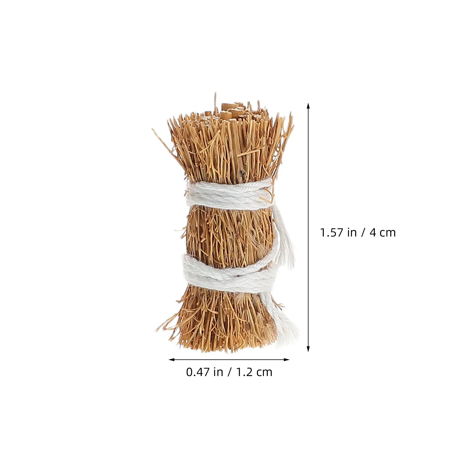6Pcs Mini Haystack Micro Scenery 4Cm Handcrafted Faux Hay for DIY Sand Table Crafting Garden Decor Photography Prop