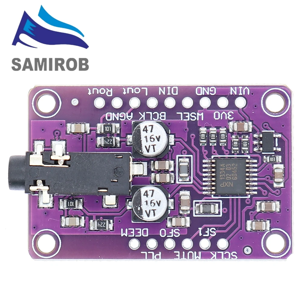SAMIROB UDA1334A DAC Module UDA1334 I2S DAC Audio Stereo Decoder Module Board image 6