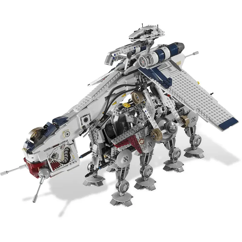 1758PCS Republic Dropship with ATOT Walker Blocks Bricks Model Compatible 10195 Assembly Bricks Educational Toys Christmas Gift