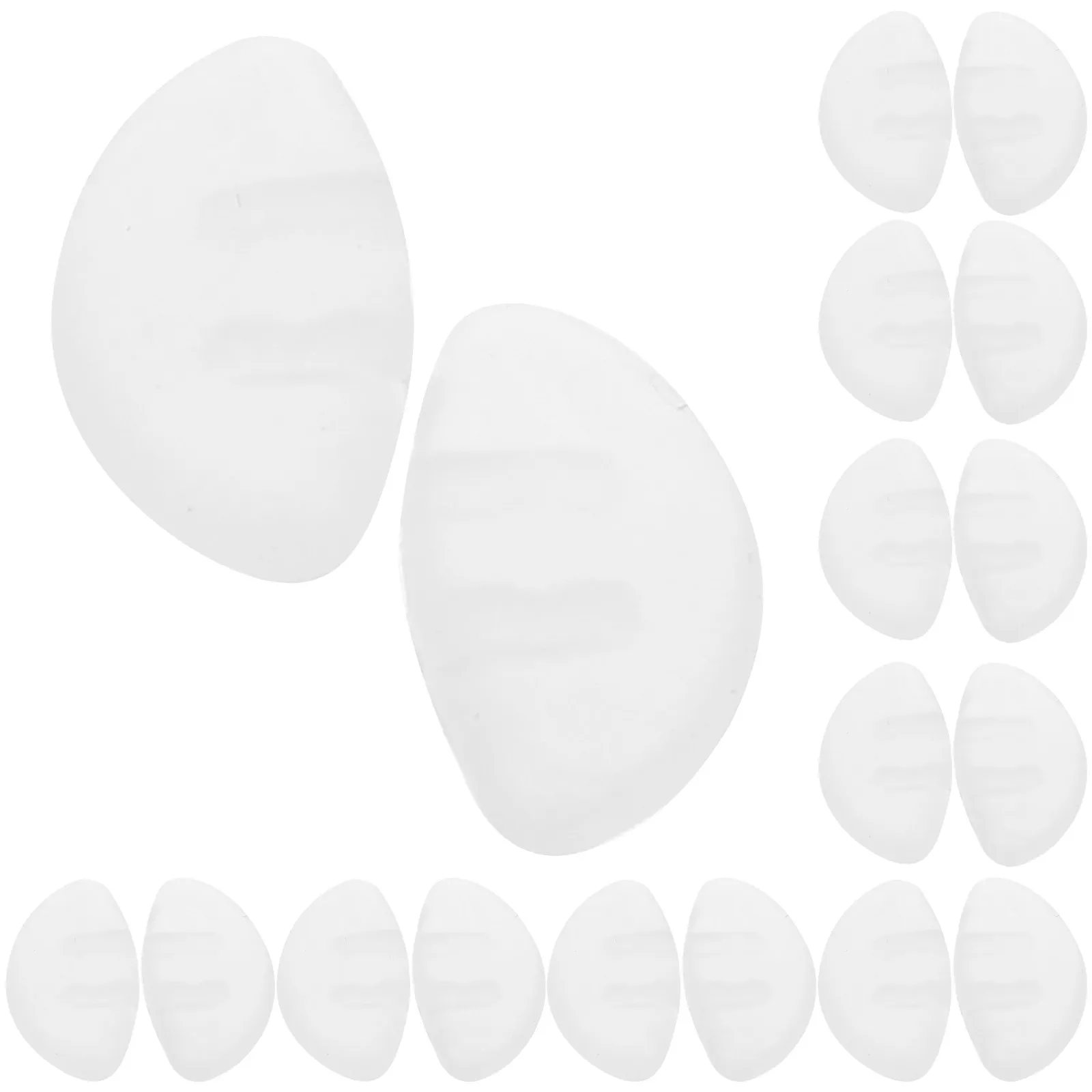 

10Pairs Silicone Nose Pads for Eyeglasses Sunglasses Adjustable Height Anti Slip Comfortable Nose Support Replacement Parts