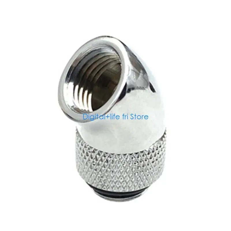 E06D Computer Cooling 45 Degree Swiveling Elbow G1/4 Thread Leak Proof Design