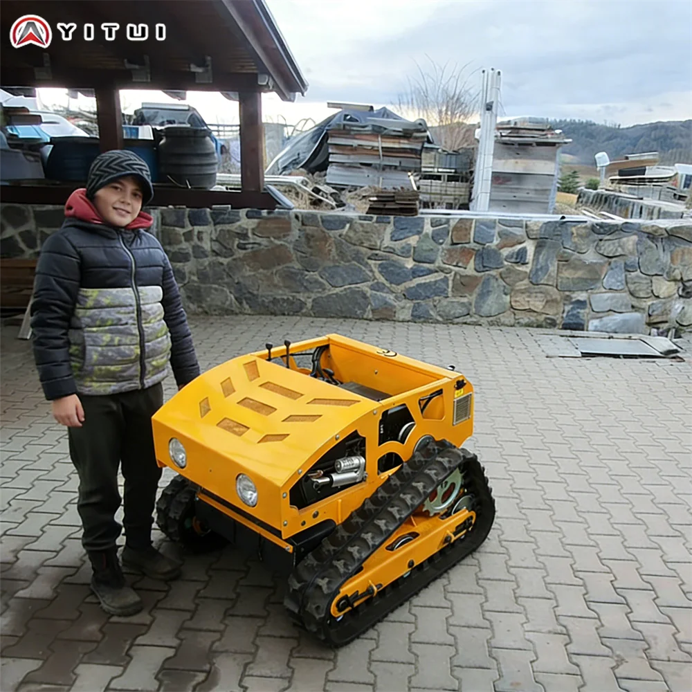 

Customized Price Cheap Hydraulic Lift Type Lawn Mower Home Garden Use Small Remote Control Lawn Mower Speed