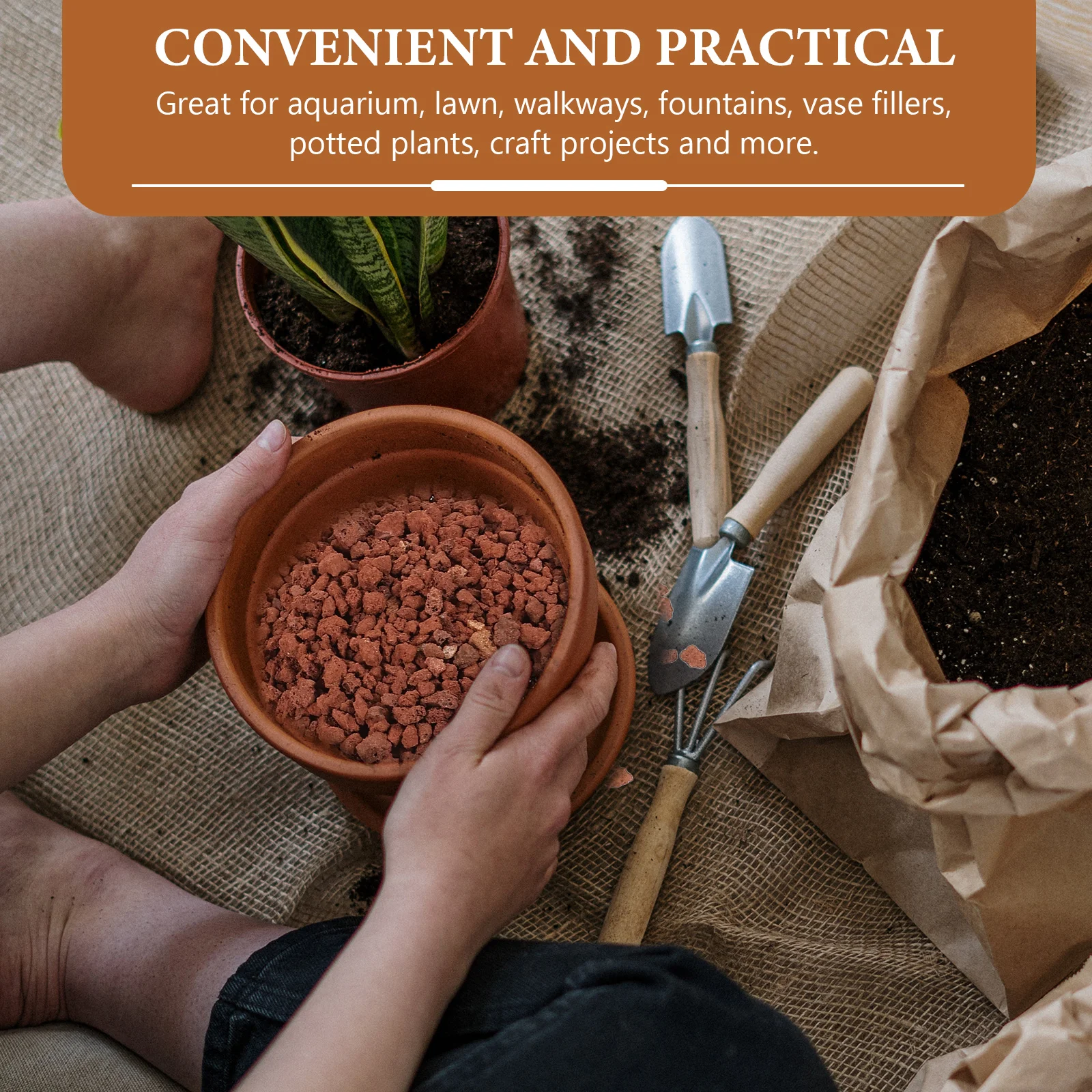 

5pcs 5 Bags Natural Volcanic Rock For Garden Decor Small Hard Stone Fish Tank Aquarium Potted Plants Indoor Succulents Craft Diy