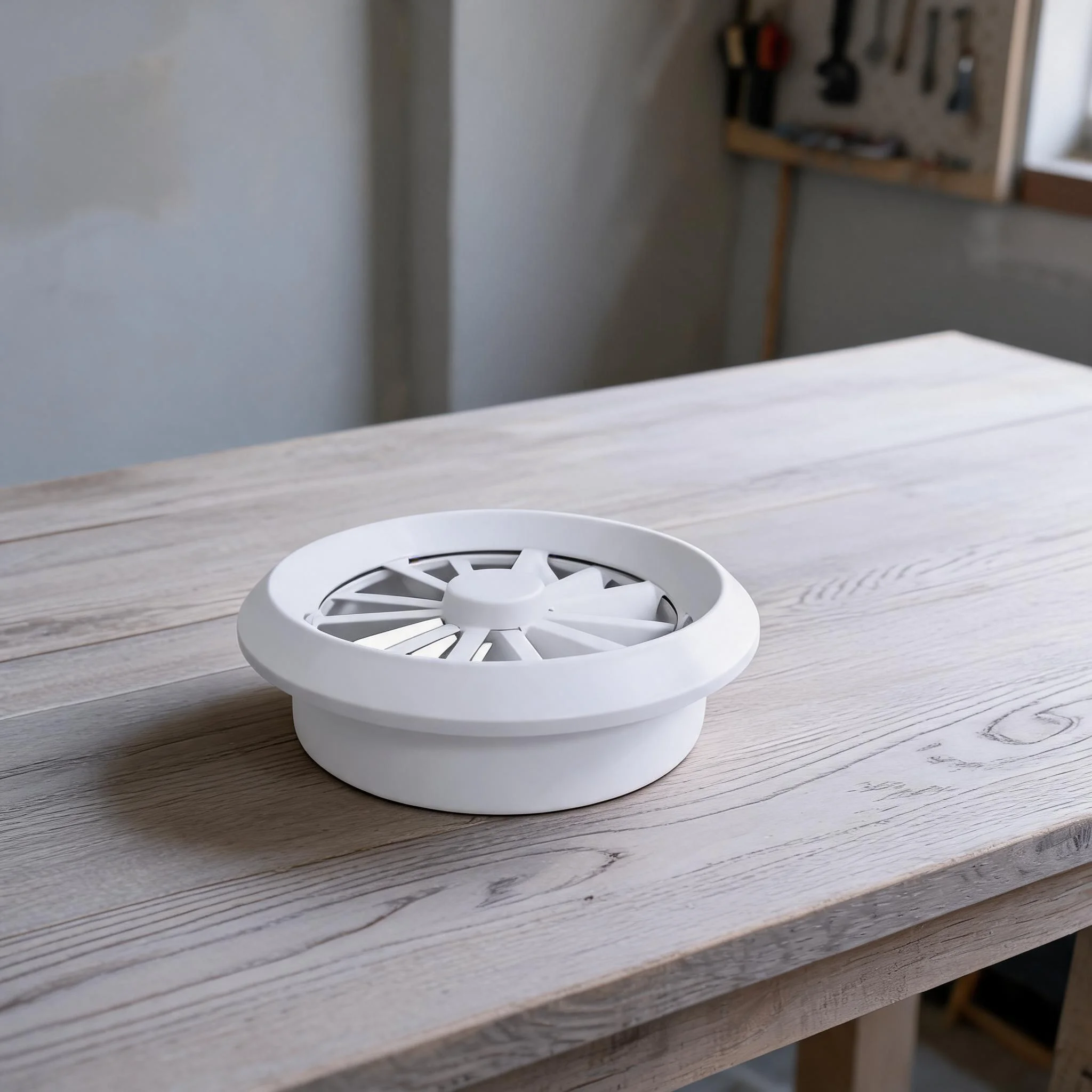 Adjustable Round Air Vent Cover ABS Plastic Rotating Diffuser Grill For HVAC System Commercial Large Space Ceiling Louver Soffit