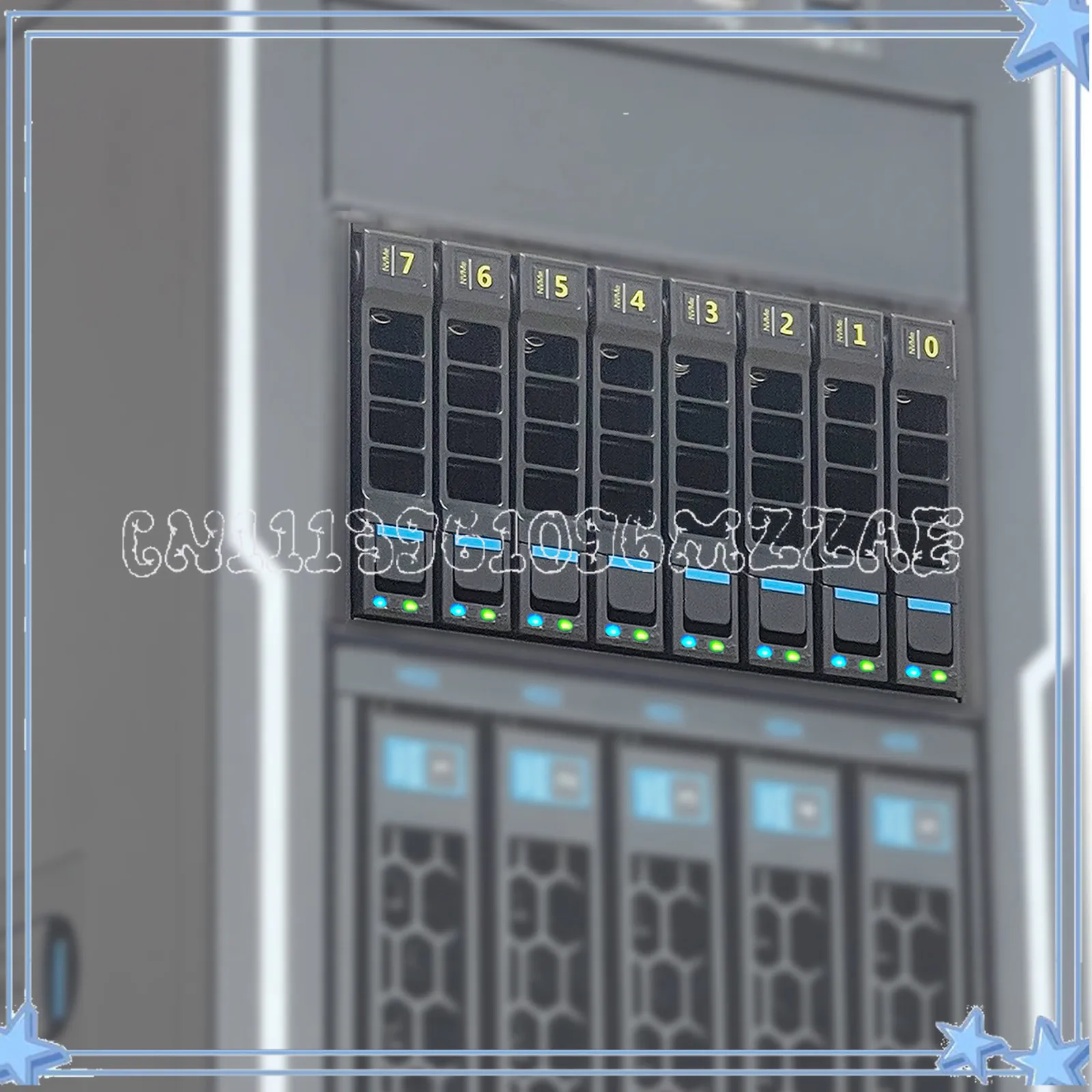 2.5 Inch 8-disk NVMe U.2 SSD Hard Disk Cage Hot-swappable Module Chassis 2 Optical Drive Installation