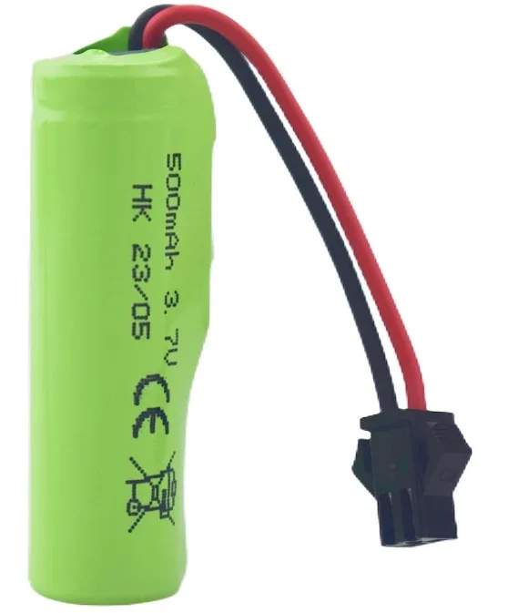 buy more will cheap  New Foot Capacity Flashlight No. 5 AA Durable 14500 Lithium Battery 500MAH Lead Wire SM Head Playp view 2