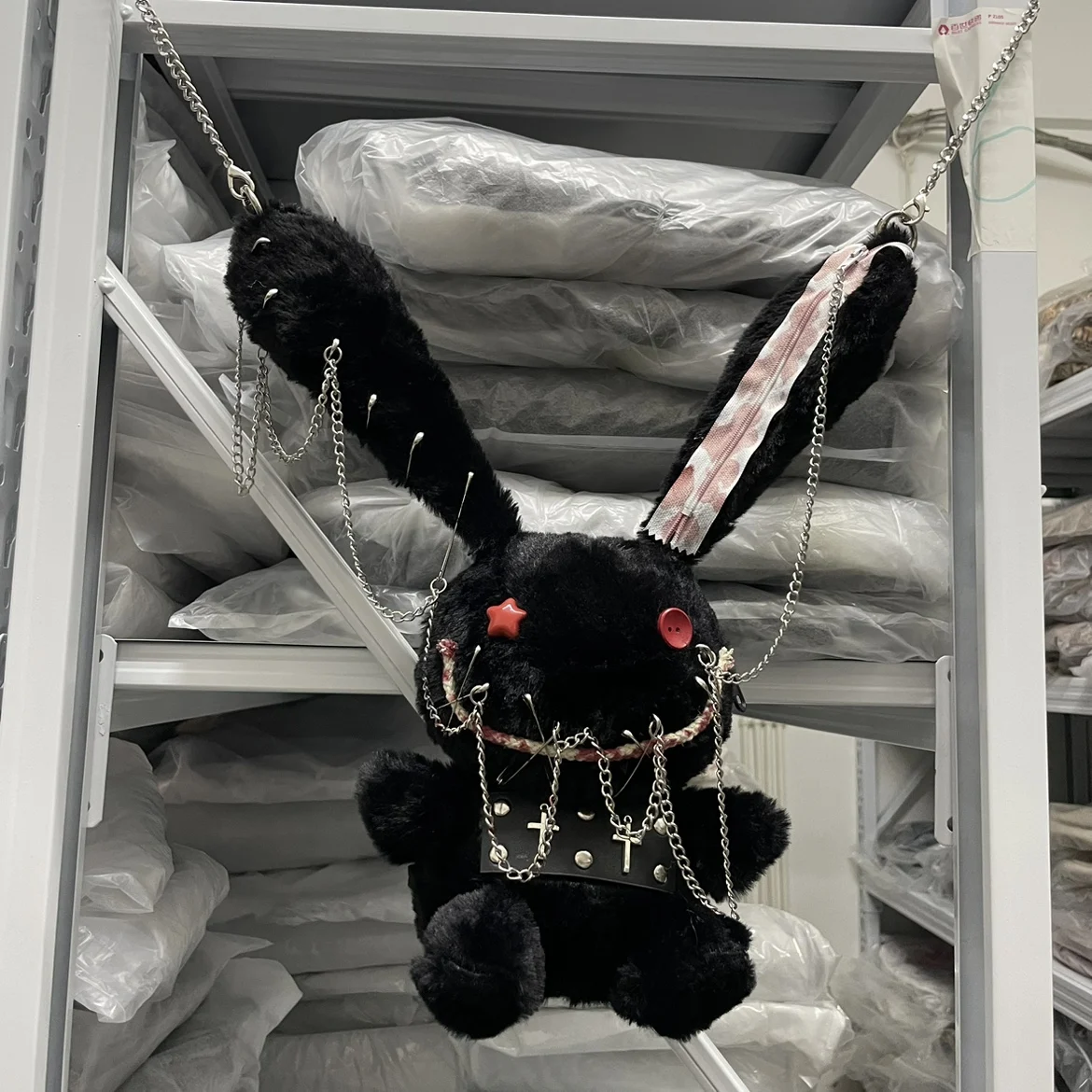 othic Lolita Halloween Cosplay Goth devil spider injured wounded bags Tote Women Y2K Girl Dark Bloody bunny Dolls Shoulder Bag