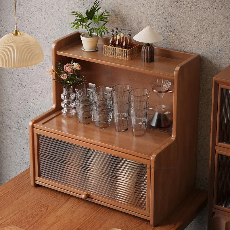 Suporte de madeira nórdico para armazenamento de copos, design moderno, mesa de jantar, balcão, copo de água de várias camadas, suprimentos estéticos para casa, porta-copos FYCH