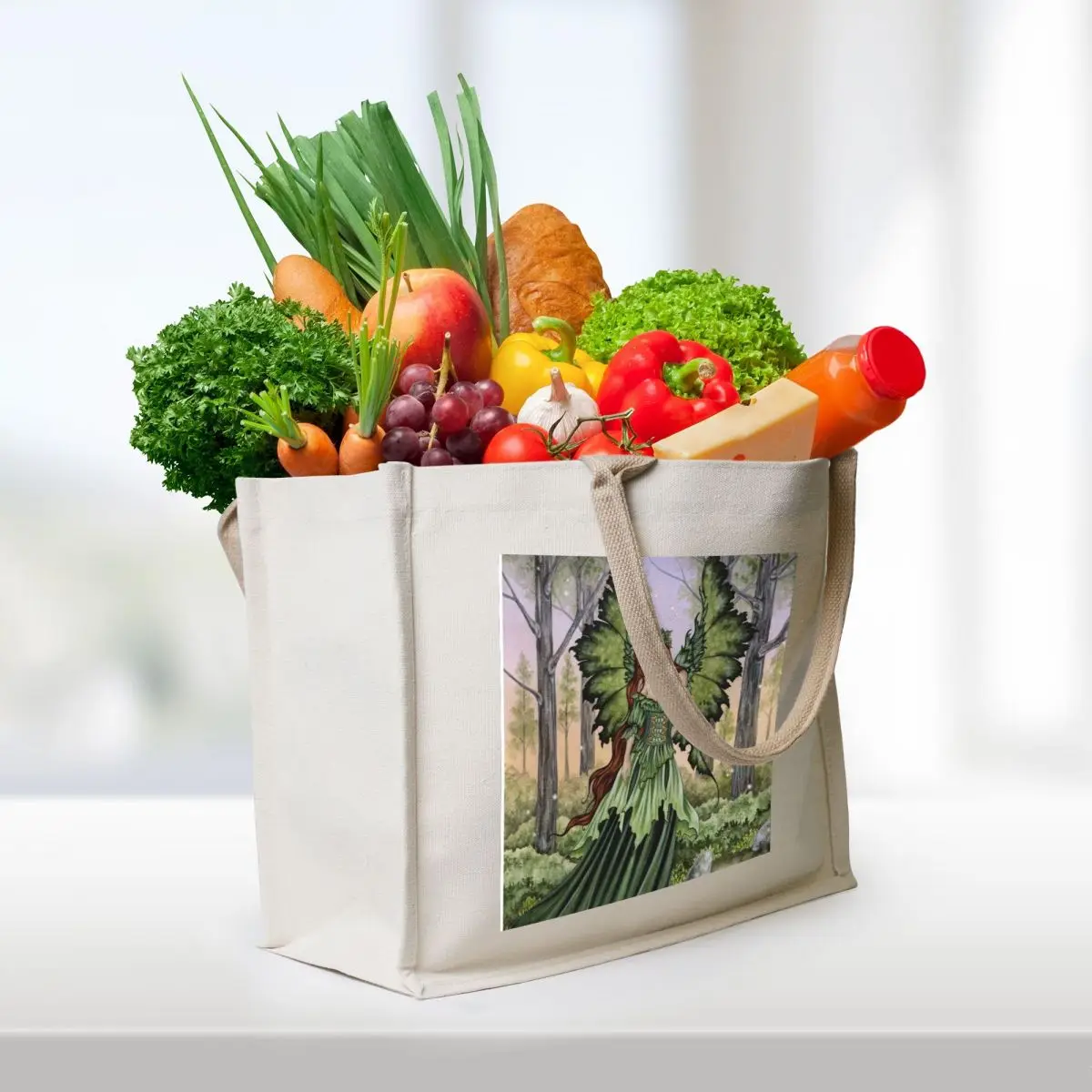 Lady of the Forest Tote Bag shopping bags foldable Women's shopping bag reusable shopping bags
