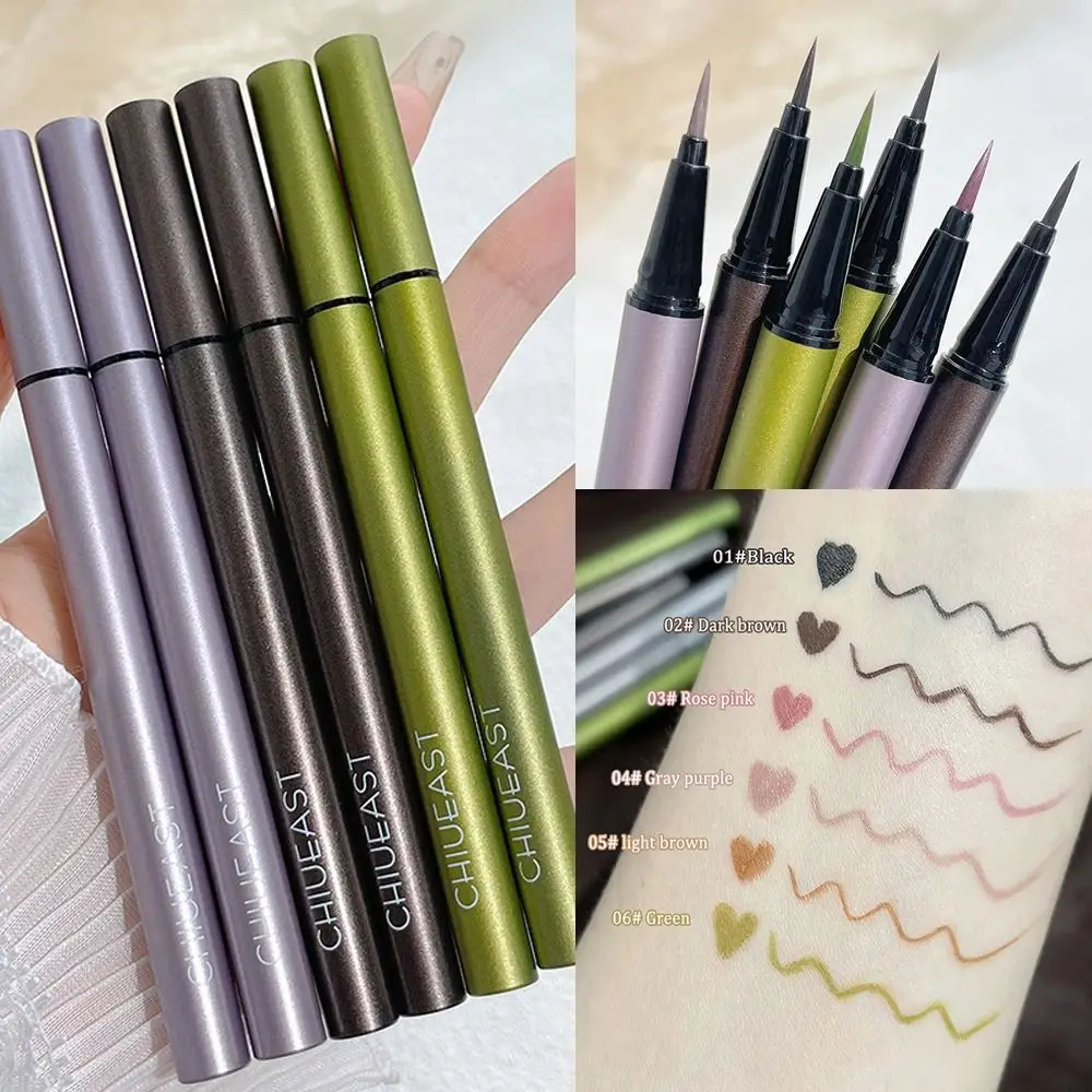 Nicht wisch fest wasserdicht schnell trocknen Highlight koreanisch farbigen Eyeliner Stift Augen Make-up Werkzeug Eyeliner Bleistift flüssigen Eyeliner Stift