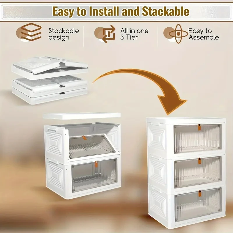 Foldable storage containers, wheeled and covered closet organizers for living rooms, kitchens, offices, dormitories, etc