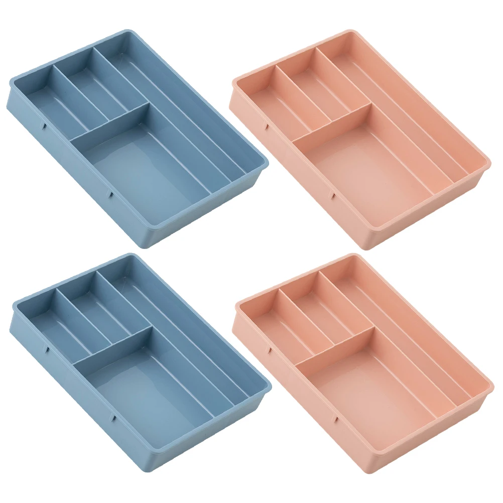 

Stackable Desktop Storage Box Organizer Drawer Container Plastic Bins for Office Desk Bathroom Accessories
