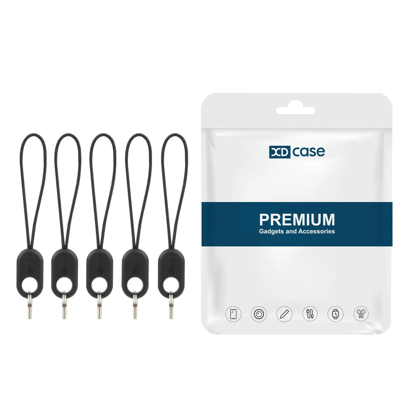 XDcase 5 Peças de Acessórios DIY para Cordão de Celular e Fone de Ouvido, Corda Pequena Reforçada Portátil para Transporte
