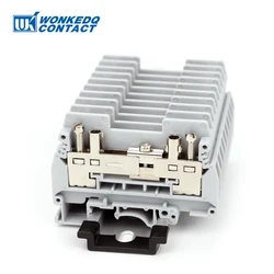 10Pcs URTK/S ERTK/S Simple Test Disconnect Terminal Block Universal Screw Connection Wire Electrical Connector Din Rail Terminal