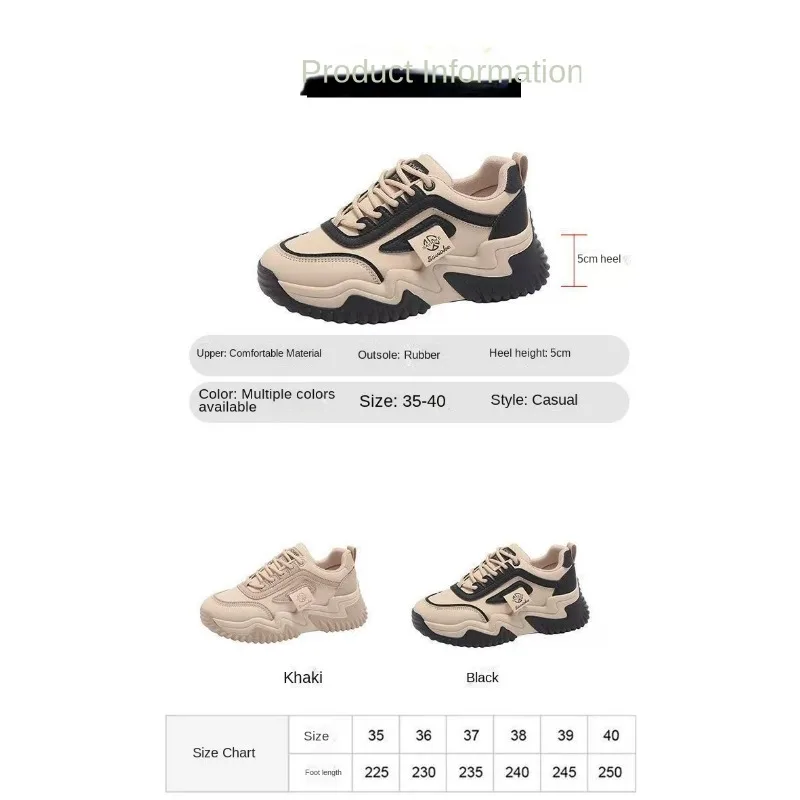 

2026 Women unky Dad Sneakers Soft Cushion Casual Shoes Plus Size Wide Feet Friendly Non-slip Platform Sports Trendy Footwear
