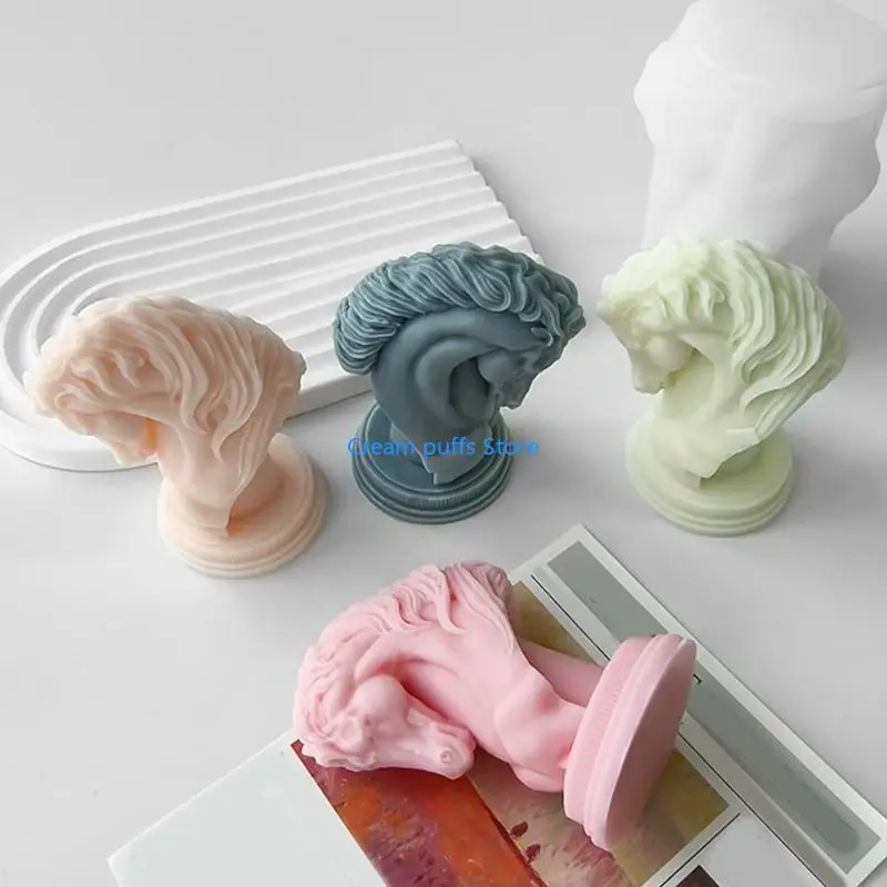 50LE Stylish Horse Head Silicone Mold for Art Enthusiasts and Craft Lovers