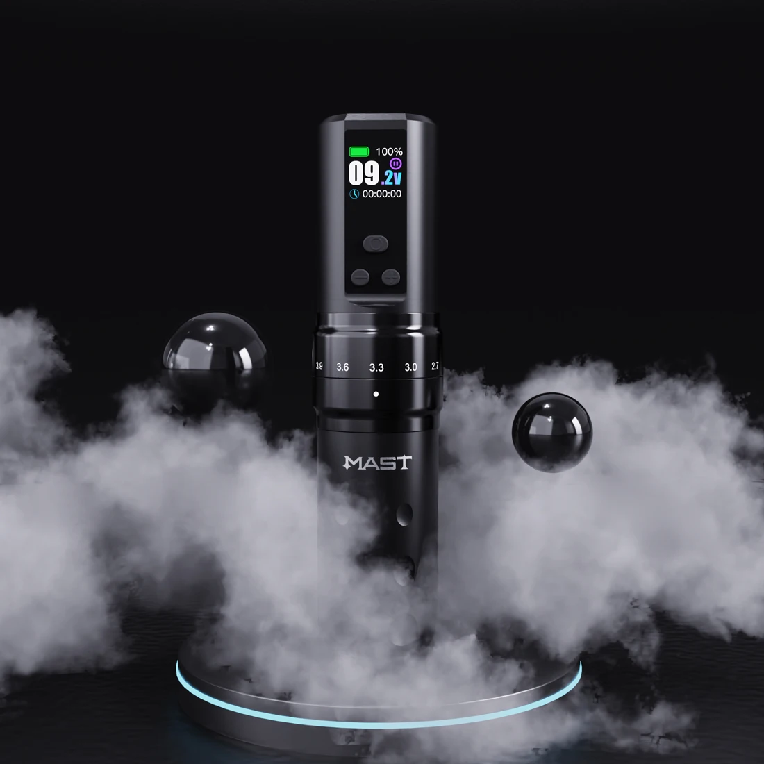 Mast Fold2 PRO طقم الوشم اللاسلكي 2.4/2.7/3.0/3.3/3.6/3.9/4.2 مللي متر السكتات الدماغية Coreless Motor 2000mAh * 2 بطارية Mast Pro Cartridges #6