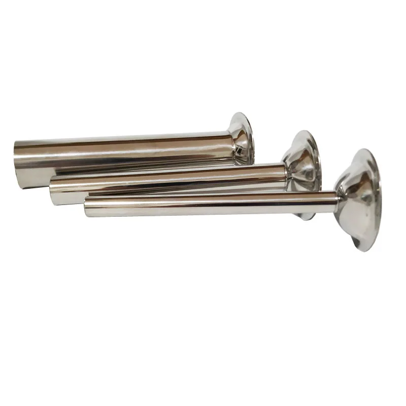 3 pz/set In Acciaio Inox Salsiccia Tubo Stuffer Tubi di Riempimento Imbuti Ugelli Pezzi di Ricambio Base 5.7 cm * 1.3/1.9/3.2 cm