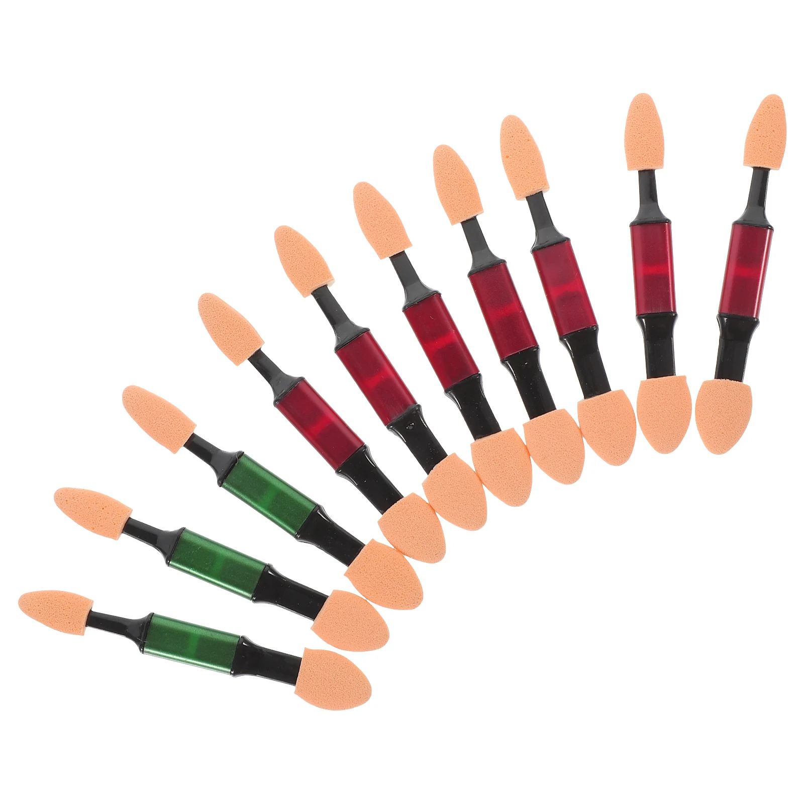 

10 Pcs Shadow Stick Makeup Brush Cosmetics Brushes Compact Cosmetics Applicator Blending Sponge Tipped Women Beauty Tools