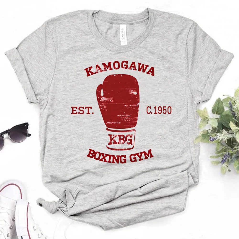 Boxing Tee women summer designer funny Tee female manga streetwear clothing