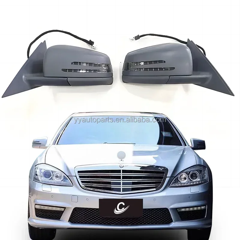 W221 Side Mirror For Mercedes Benz 2005-2013 S-class W221 S65Amg Style Car Rearview Mirrors Auto Body Systems