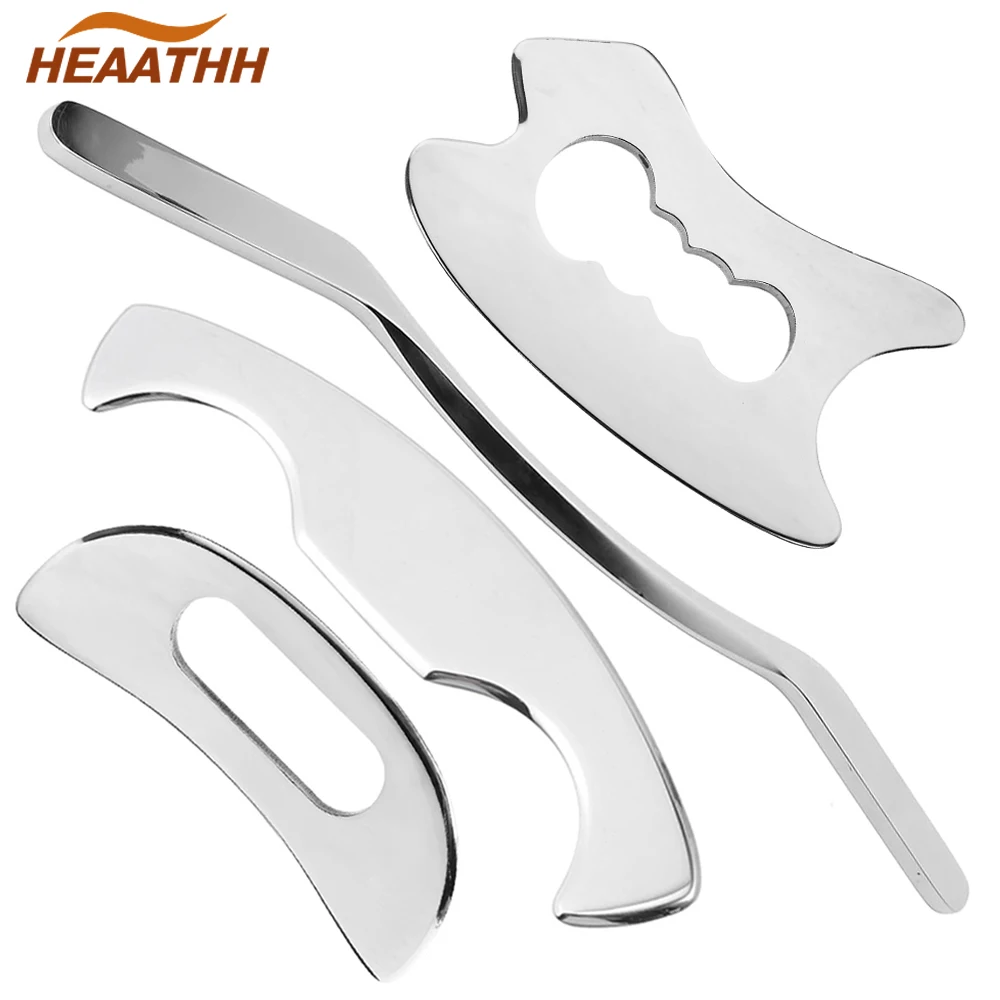 

1Pcs Gua Sha Scraping Massage Tools, Stainless Steel Physical Therapy Tool, Myofascial Releaser and Tissue Treatment, IASTM Tool