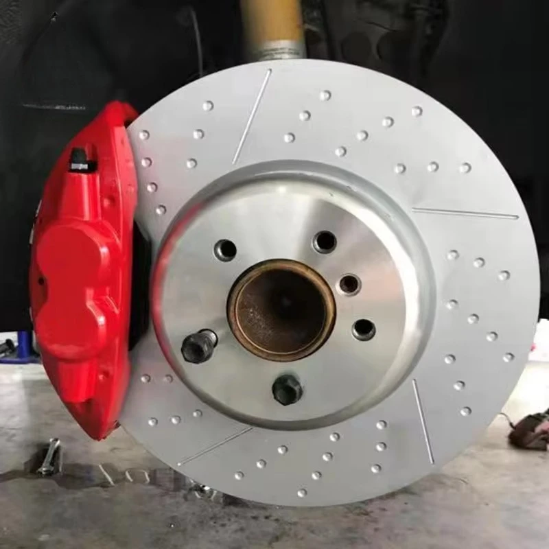 

High Performance M4 Piston Modified 340Mm 370Mm Racing Brake Caliper 4 Piston Big Auto Brake Systems For Rims 18 19 20 Inch