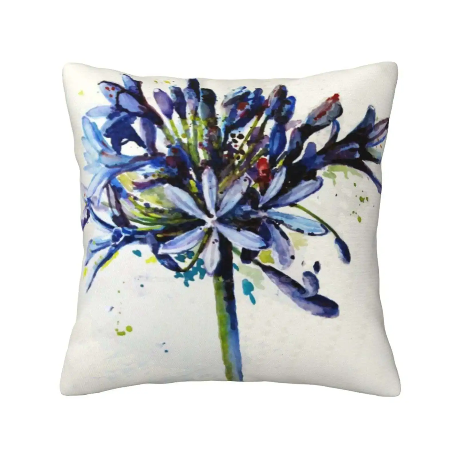 Agapanthus Fashion Sofa Throw Pillow Cover Pillowcase Flower Summer Agapanthus Garden Christmas