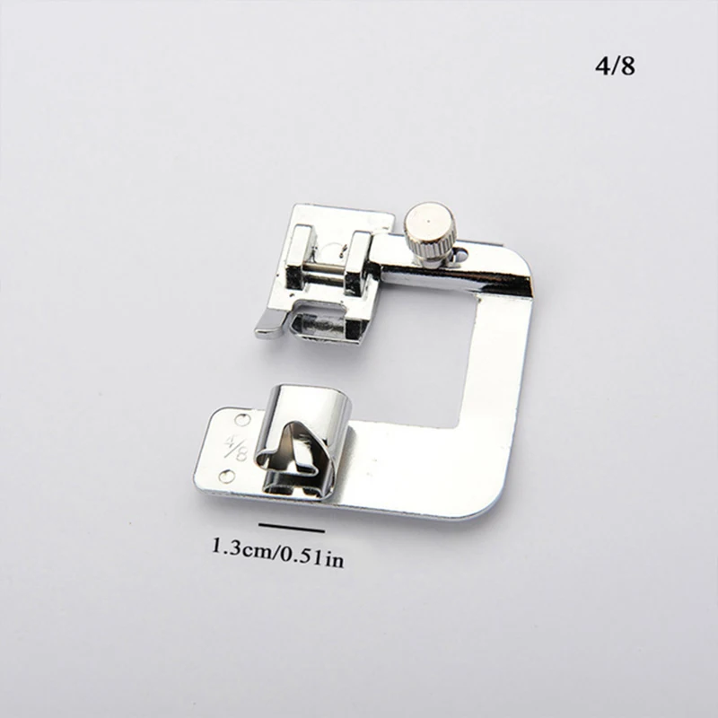 1x 13 19 25mm Domestic Sewing Machine Foot Presser Foot Rolled Hem Feet For Brother Singer Sew Accessories