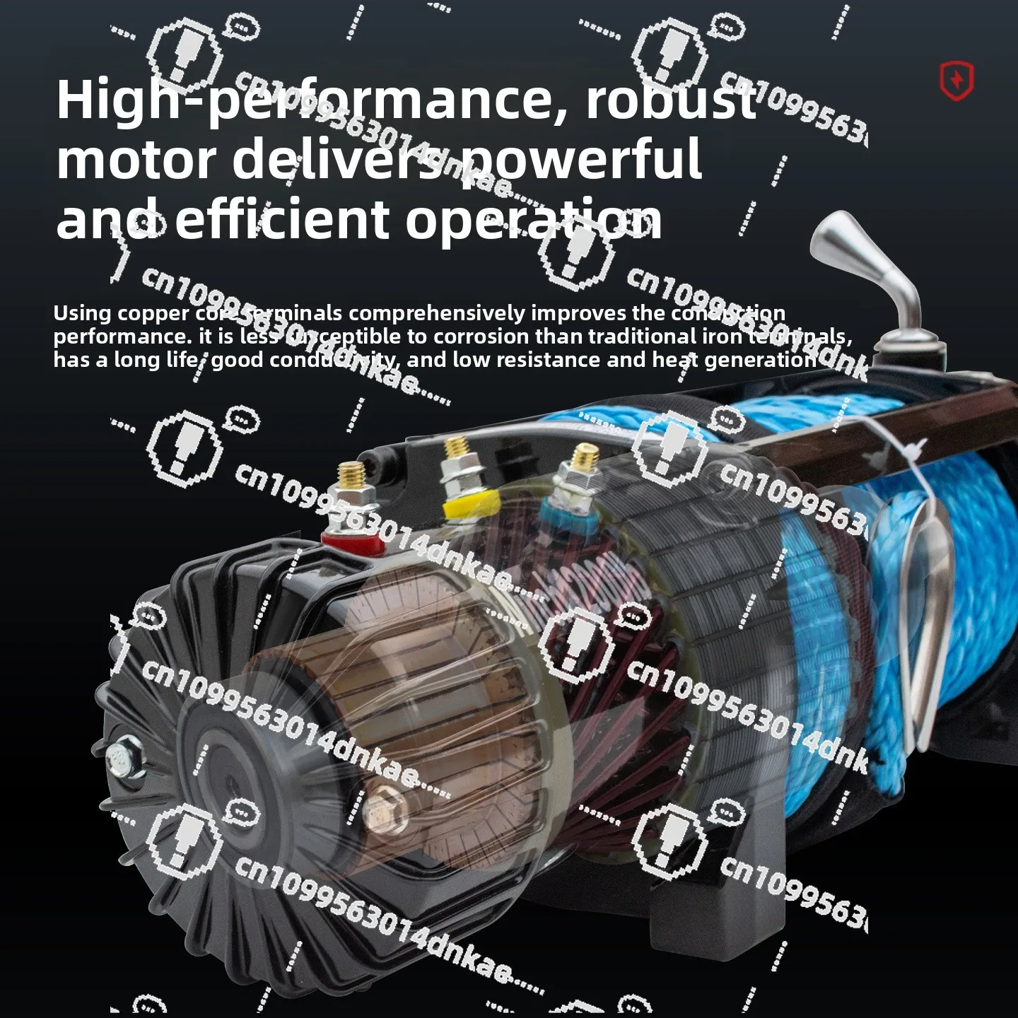 

Electric Winch 12v Off-road Truck Crane Traction Nylon Soft Rope Electric Hoist Small Remote Control Hoist 24v