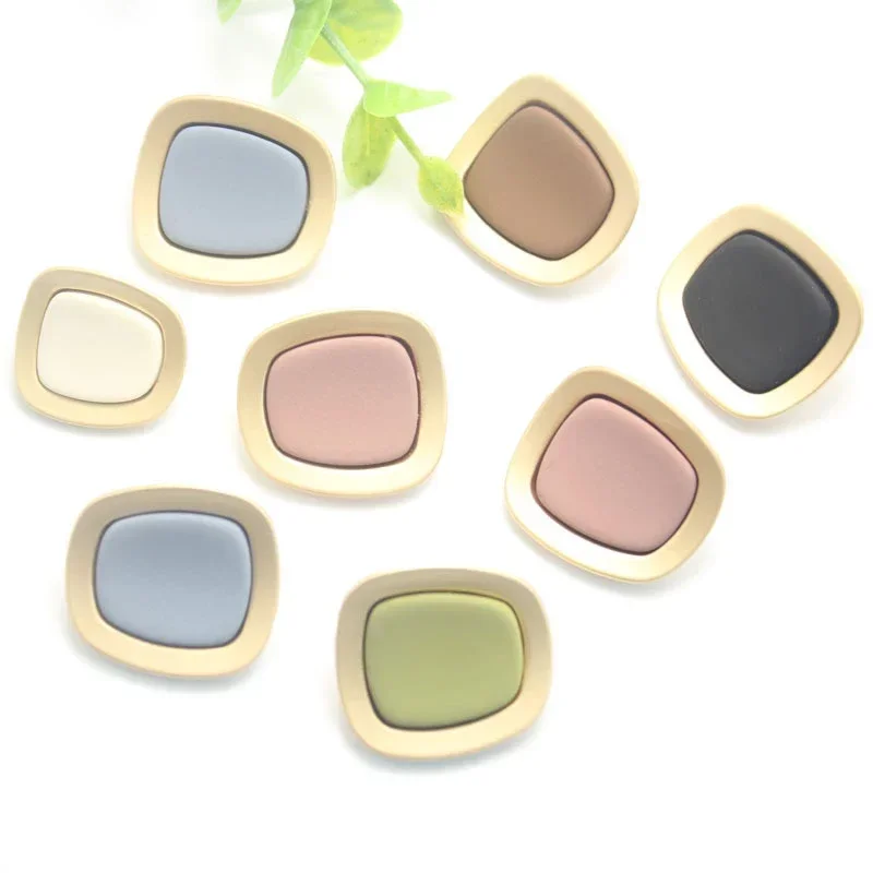 

5PCS 18-25mm Leather Covered Buttons with Shank for Clothes Coat Windbreaker Sofa Soft Button Colorful DIY Decorations