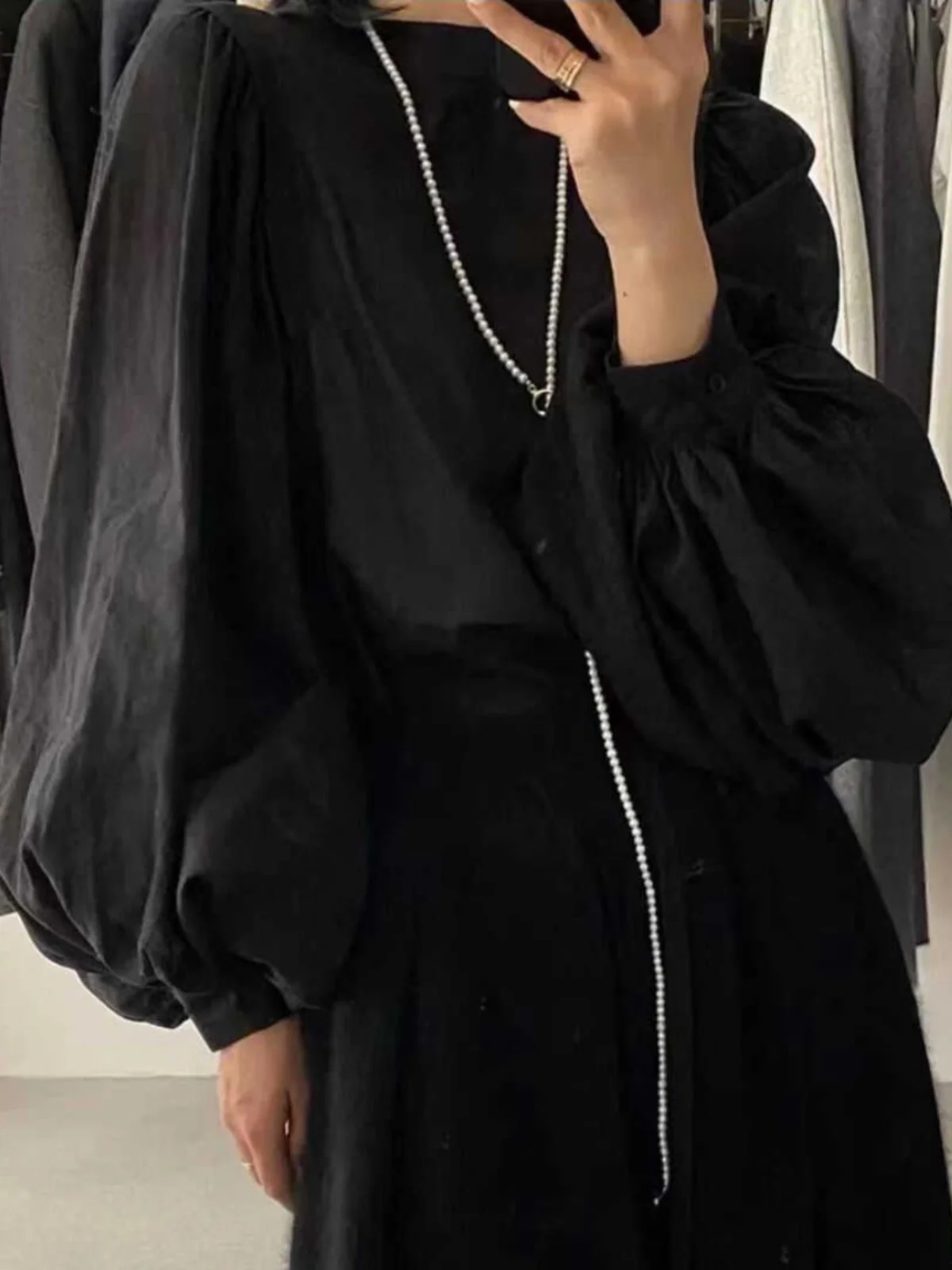 Leinen Baumwolle irt Damen Sommer Bubble Sve Sonnenschutz Top Koreanische Sle Loose Fit rund Ne Long Sve Weiß irt