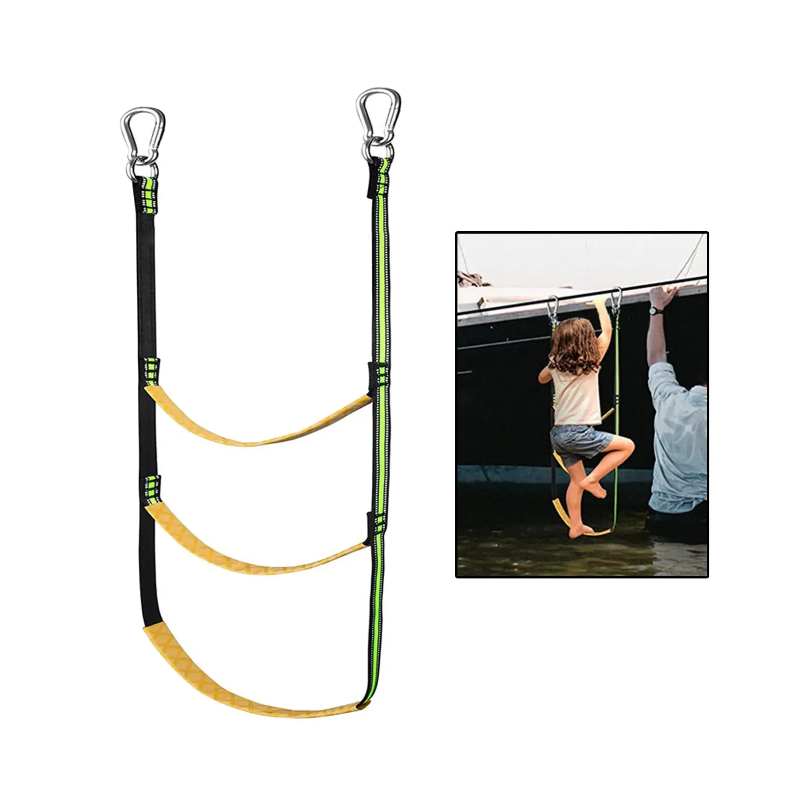 1PC Drop Down Ladder for Marine Boat Kayak for Inflatable Boat Kayak 3 Step Boat