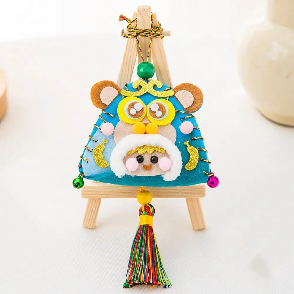 Hanging Dragon Boat Festival Sachet with Tassel Non-woven Fabric Kindergarten Material Package Cartoon Chinese Zodiac