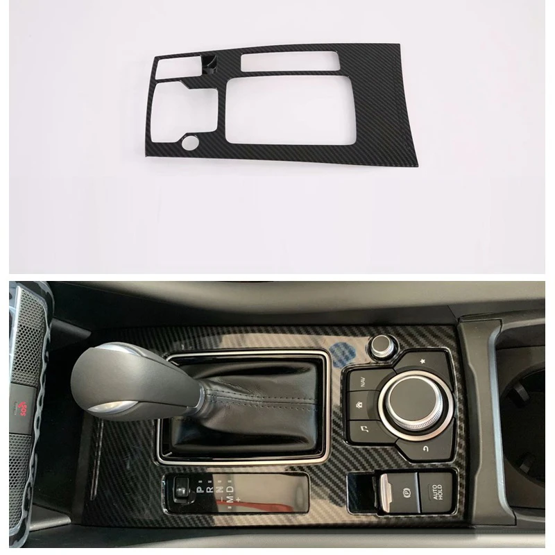 Auto Interior Central Console Gear Box Panel Button Frame Cover Trim for Mazda 6 M6 Atenza 2019 2020 Car Accessories