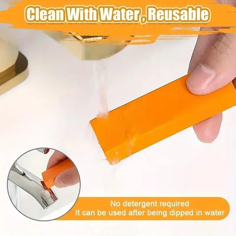 3/5PC Stainless Steel Decontamination Rubber Eraser Kitchen Faucet Limescale Eraser Bathroom Glass Rust Remove Stain Cleaning