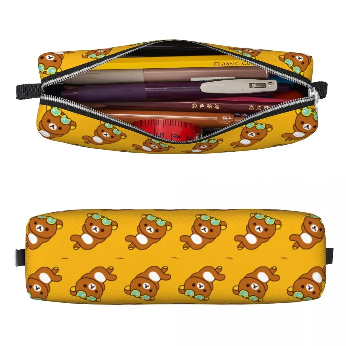 Astucci per matite Kilakkuma con orsetto marrone bella borsa portapenne per studenti forniture scolastiche di grande capacità regali Pencilcases