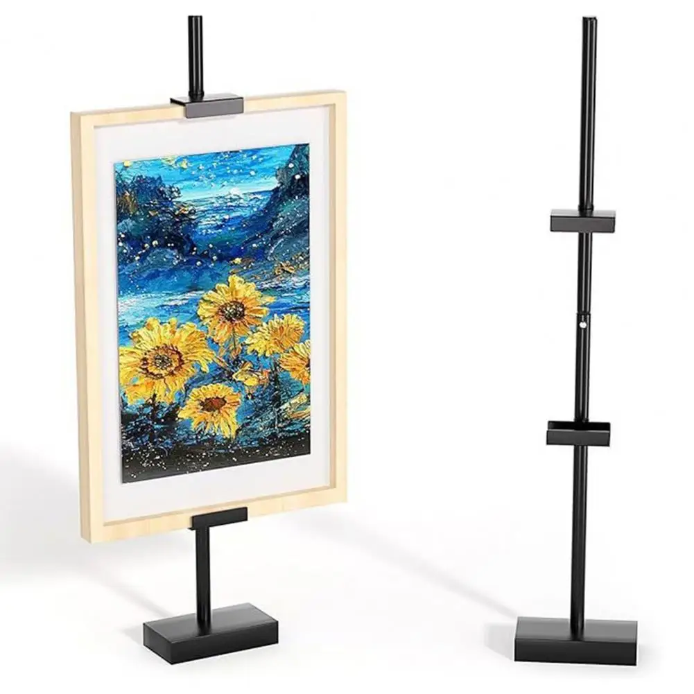

Vertical Display Rack Photo Frame Holder Adjustable Metal Easel Stand for Tabletop Picture Frames Stable Display Holder