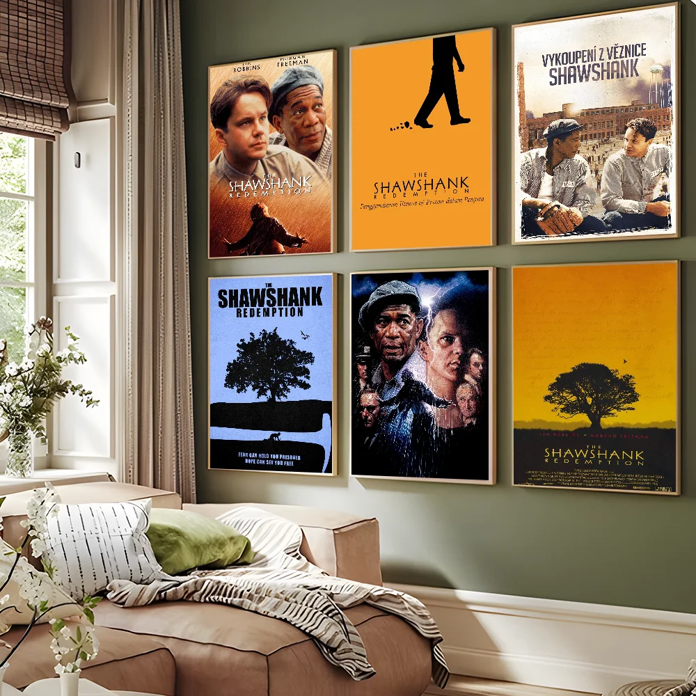 The Shawshank Redemption Self-adhesive Art Poster Whitepaper Prints Posters Artwork Aesthetic Art Wall Painting