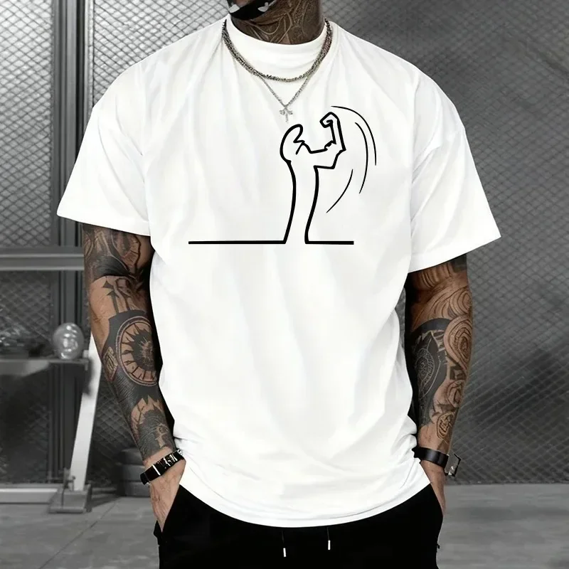 2026 Neues Herren Freizeit-T-Shirt Sommer Locker Atmungsaktive Oberteile Streetwear Rundhals Kurzarm Lustiges Grafik-T-Shirt Unisex Tees