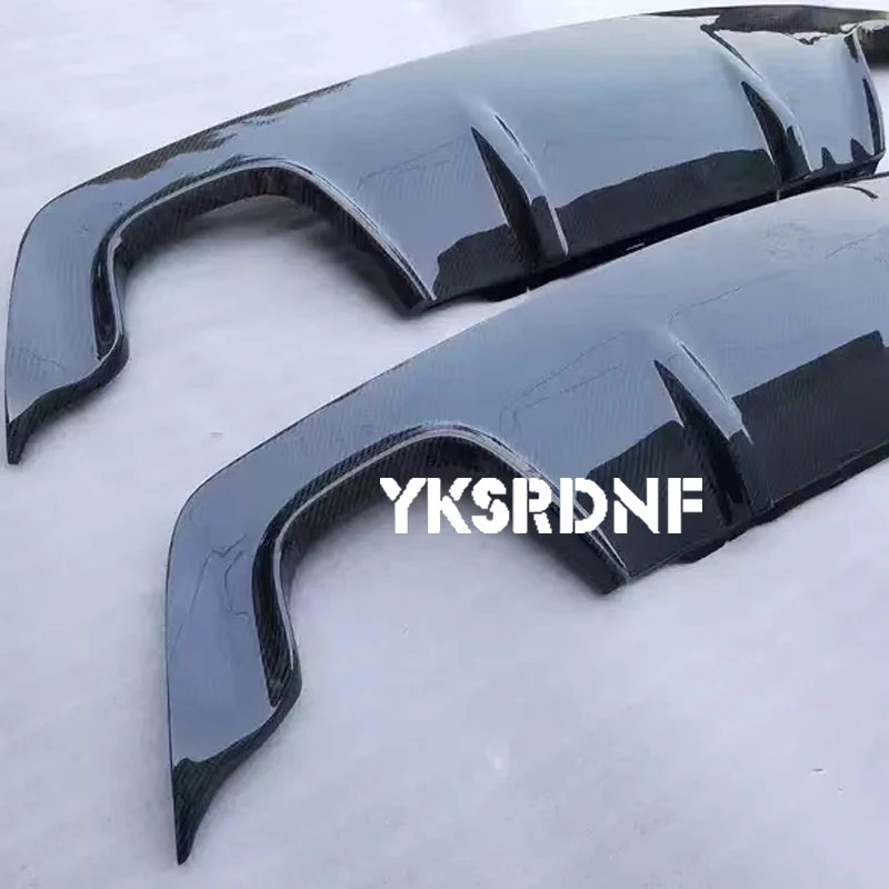 Diffusore Spoiler paraurti posteriore per Bmw serie 5 E60 M-tech Sport Bumper Cf Kit Splitter in vera fibra di carbonio punta di scarico a quattro uscite