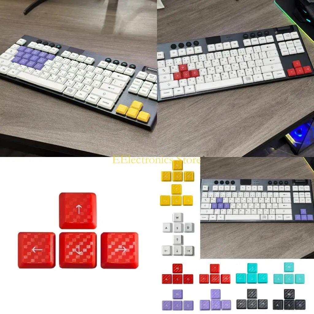 

B03C Carbonfibered Textured Keycaps For G813 G913 G913TKL Mechanical Gaming Keyboards Better Comfort And Grip