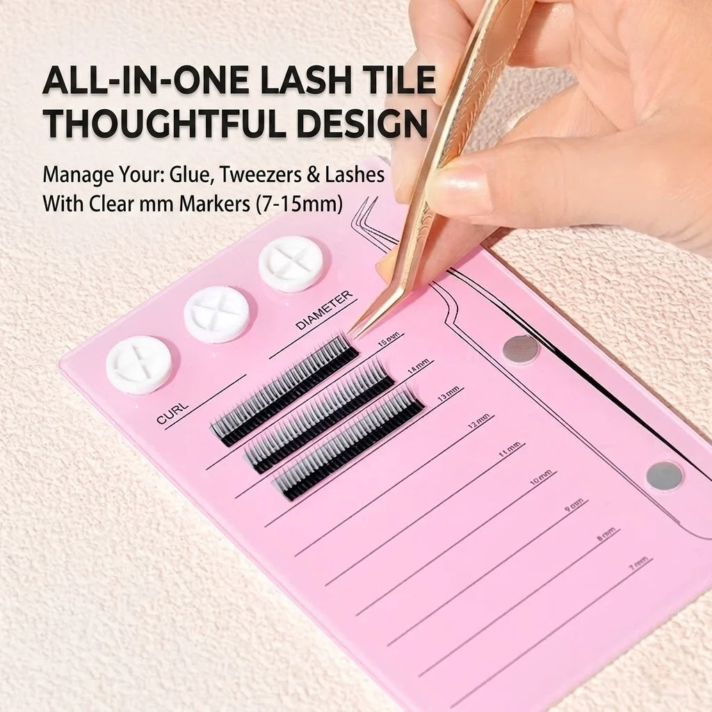 마그네틱 속눈썹 연장 팔레트 & 글루 홀더 패드, 아크 - Eyelash Extension Fan 리뷰 및 가격
