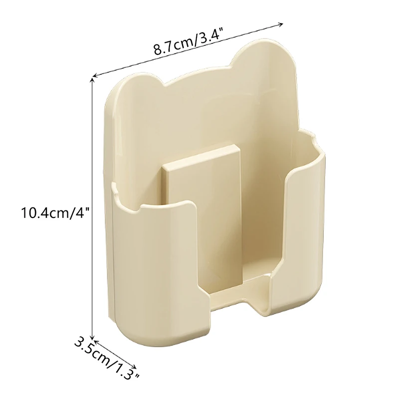 Mobile Phone Wall Holder Universal Cellphone Charger Storage Box Organizer TV Remote Control Hanging Stand Bracket Charging Dock